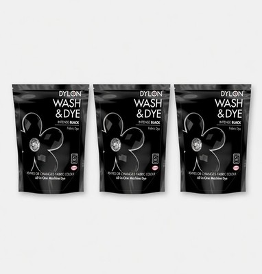 Dylon Wash & Dye Stofffarbe, Intensives Schwarz von 350g