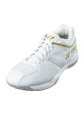 Yonex Badminton Shoe Power Cushion Strider Flow Wide (White/Gold)