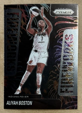 Aliyah Boston 2025 Panini Prizm WNBA Fireworks #3 Indiana Fever