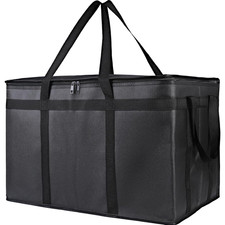 Insulated Food Delivery Bag, XXXL Pizza Delivery Bags for Hot and Cold Food, Com