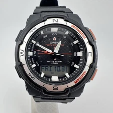 Casio Twin Sensor Compass, Thermometer Men's Watch SGW-500H World Time Watch