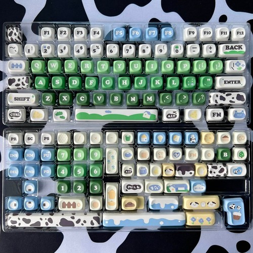 Milk & Meadow Keycap Set | MOA Profile PBT | Cute Keycaps for Cherry MX - Afbeelding 7 van 7