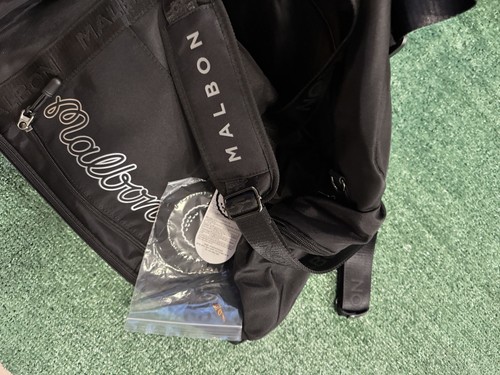 Malbon Golf - Korea - Golf Boston bag Black With Shoulder Strap - Picture 7 of 7