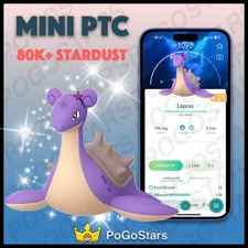 Pokémon PTC Go - Shiny Lapras Blanche Themed - 80K Stardust✨Special Background✨