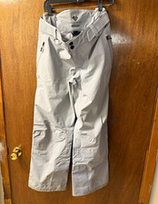 Obermeyer Fusion Series Women's Gray Snow Pants Size 14 RECCO Adjustable Waist