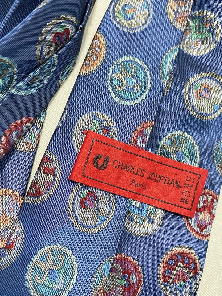 CORBATA HOMBRE CHARLES JOURDAN TODA SEDA COLOR AZUL Foto 2 de 4