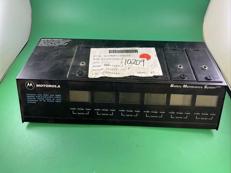 Motorola 6 Bay Radio Battery Maintenance System Plus WPLN4079BR