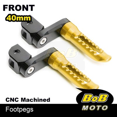 BOB 40mm Lower Rider Footpegs GOLD For Honda Grom MSX125 20 21 22 23