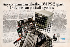 IBM PS/2 Computer Vintage Magazine Print Ad 1987 Micro Channel OS/2 PC