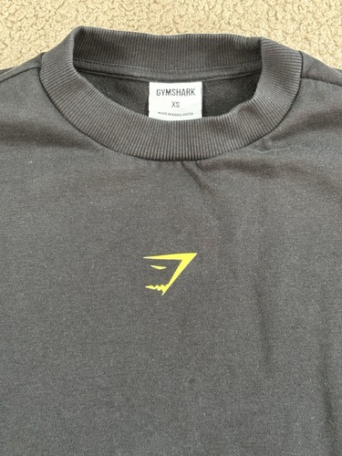 Gymshark Felpa Donna Taglia XS Nera Grafica Manica Lunga Oversize Relaxed - Foto 4 di 10