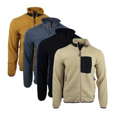 Men’s Indicode Fleece Jacket Sherpa Anti Pill Durable Brush Outdoor Work 13-15