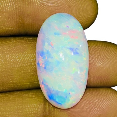 16.97 Cts Certified Natural Ethiopian Opal Flashy Welo Fire Untreated Gemstone - Picture 4 of 11