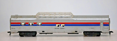 HO Train Life-Like Amtrak Silver #9321 Dome Passenger Car 1:87 Gauge