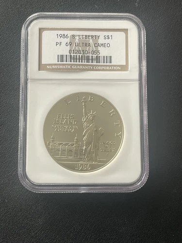 1986-S Proof Statue of Liberty Commemorative Silver Dollar NGC PF69 UCAM (CC1)