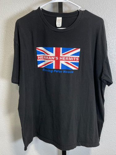 Herman's Hermits Vintage Y2K Peter Noone World Tour 2007 T-Shirt Mens XL