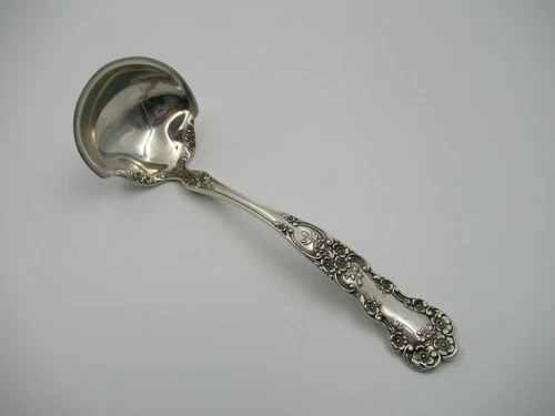 GORHAM BUTTERCUP STERLING SILVER 5 5/8" Scalloped Rim CREAM LADLE  PAT.1900