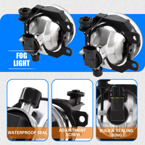Pair Front Bumper Fog Light Lamps For 2017 2018-2023 Subaru Crosstrek/Impreza - Picture 2 of 24