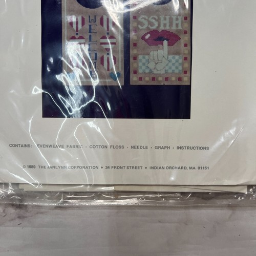 Lot of 4 Janlynn Door Hanger Kits Cross Stitch Vintage Hotel Bed & Breakfast New - Picture 13 of 20