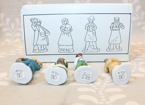 Juego de 4 y caja vintage Dept 56-5966-8 Heritage Village Collection "SHOPKEEPERS" - Imagen 3 de 6