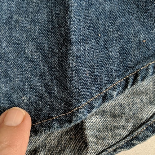 New Vintage Britches Of Georgetown Mens Denim Shirt Large Pearl Snap Ping Pong - Picture 16 of 16