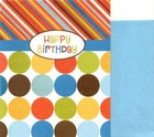Happy Birthday Great Kid Geometric Circle Circles Line Lines Theme Hallmark Card