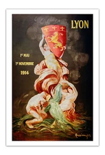 Lyon International LEONETTO CAPPIELLO Vintage Illustration 1909 Poster Art Print