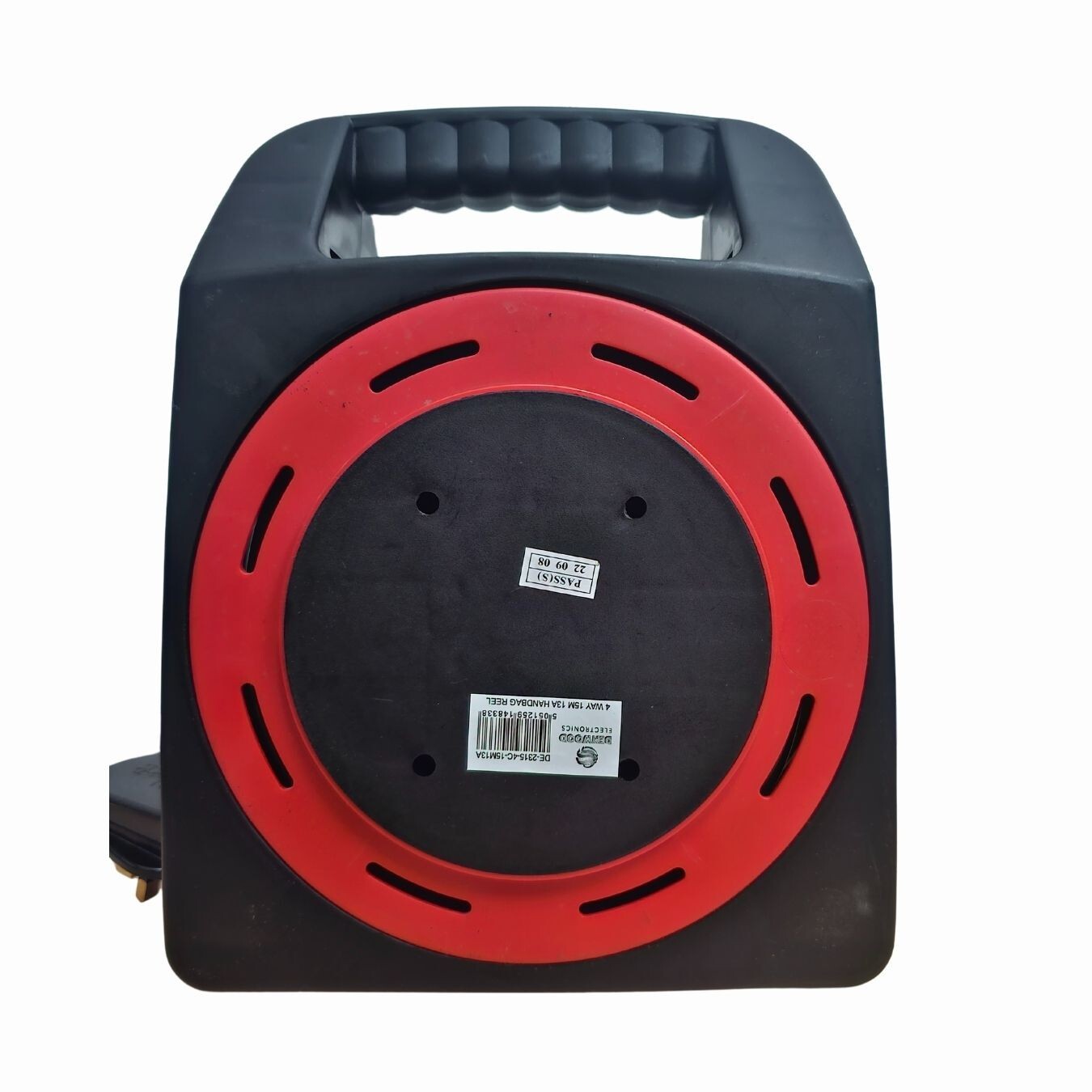 4 Way Gang Extension Lead 25M Cable Reel Socket Safety CutOut Heavy