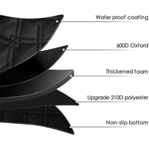 Protector de forro de bota de coche para mascotas para perros cubierta de bota de coche impermeable forro antideslizante - Imagen 7 de 9