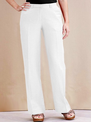 Women Ladies Joanna Hope WHITE Linen 