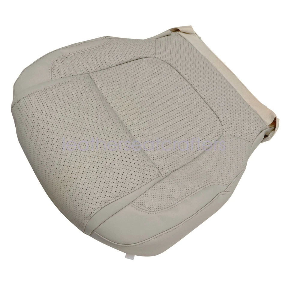 2011-2015 For Ford Explorer Limited Driver Bottom Leather Seat Cover Light Gray - Image 4 of 4