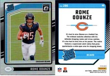 2024 Panini Donruss Optic Rome Odunze #286 Rated Rookie RC Holo Silver Prizm5012