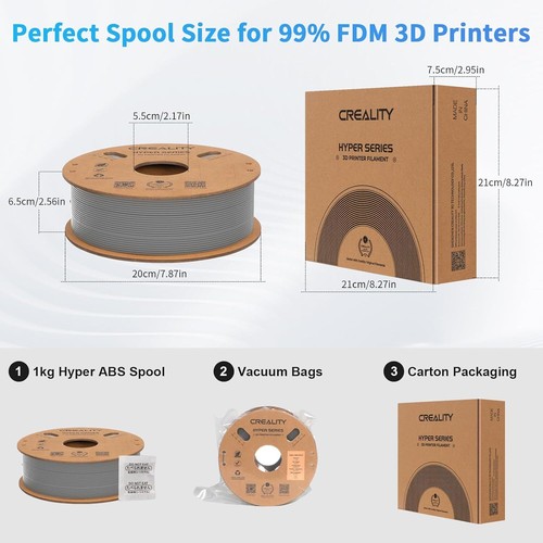 Creality Hyper ABS Filament Hohe Geschwindigkeit 3D Drucker filament 1,75MM 1KG - Bild 16 von 42