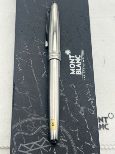 Montblanc Meisterstuck Solitaire SS 144 Fountain Pen, 18K M Nib-New - 第 1/12 張圖片