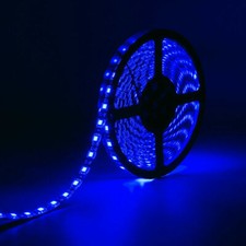 16.4ft 5050 Blue Led Strip Light Dc12v 300 Led Waterproof Tape Light Flexible 5m