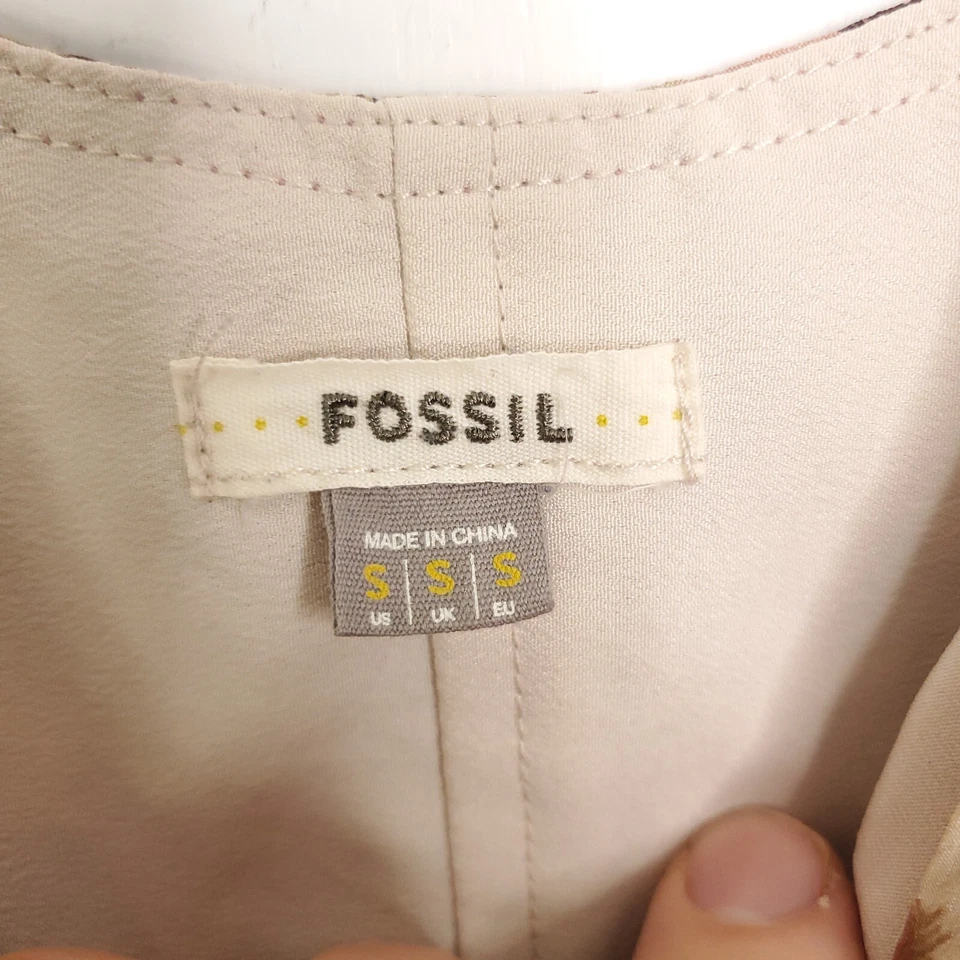 Vestido Fossil Mujer Pequeño Y2K Babydoll Volante Floral Caída Cintura En Niveles Rosa Foto 4 de 4