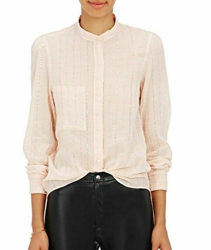 Etoile Isabel Marant Samson chemise pêche vendu métallisée haut boutonné M-38 neuf 253097