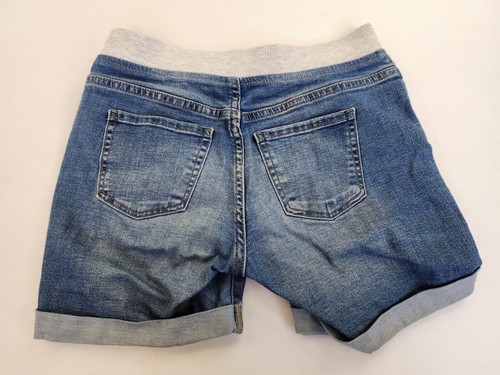 Wonder Nation kids Girls 12 Denim Blue Jean Soft Pull On Waist Band Cuffed - Picture 9 of 10