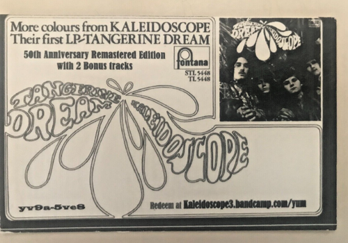 KALEIDOSCOPE Tangerine Dream TANGERINE VINYL LP 2017 numbered reissue - Picture 8 of 8