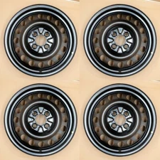 15" Set of 4 Black Steel Wheel For Nissan Versa 2013-2019 OEM Quality Rim 62579
