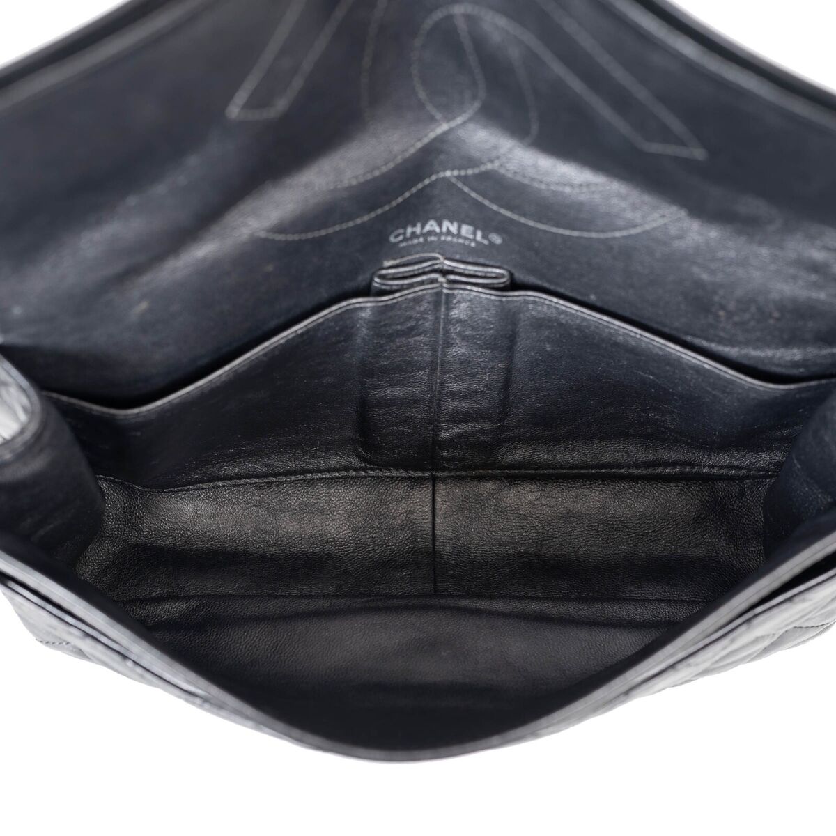 71359 auth CHANEL black Aged Calfskin leather 2.55 REISSUE 71359 auth CHANEL black Aged Calfskin leather 2.55 REISSUE