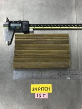 BOSTON GEAR BRASS PINION WIRE ROD 24 PITCH-15 TEETH  5.9" LONG CLOCKS, LATHE ETC