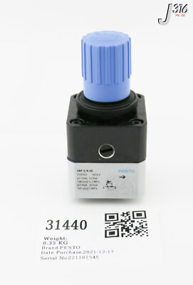 え 31440 FESTO G 1/4 PNEUMATIC REGULATOR, 159502 (NEW) LRP-1/4-10 | eBay