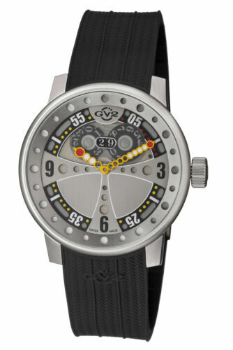 GV2 by Gevril 4041R.P Powerball Limited Edition Big Date Black Band Men's Watch - Picture 1 of 7