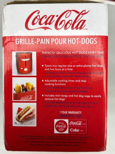 Nostalgia Coca-Cola Pop-Up Hot Dog Wiener Cooker Toaster Hotel Rooms/ Camping - Picture 3 of 5
