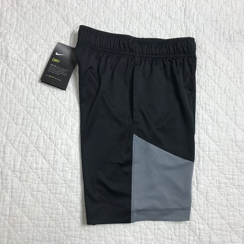 Nike Dry Dri-Fit Training Shorts Boy’s Big Kids SZ XS Black/Gray CJ7811-010 NWT - Picture 6 of 7
