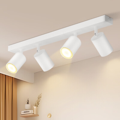ZMH LED Deckenleuchte GU10 Deckenstrahler 350° Schwenkbar Deckenspots Modern