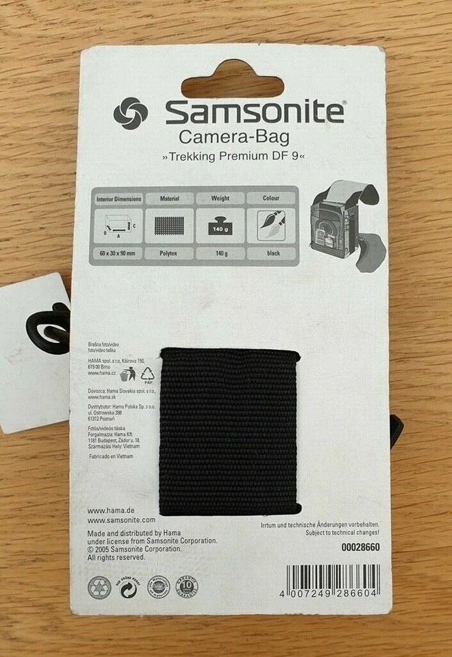 Samsonite Trekking Premium Photo DF9 camera 60X30X90mm BNIP UK stock - Image 2 of 4