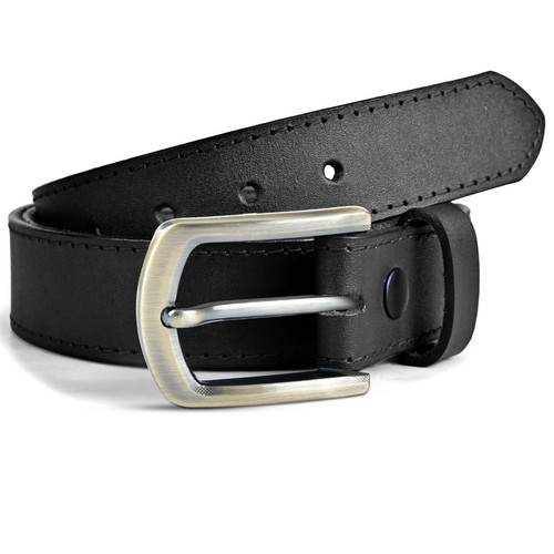 Cinturones de cuero para hombre 100 % cuero genuino negro marrón 30""- 72"" cintura talla bkl-02 - Imagen 20 de 26