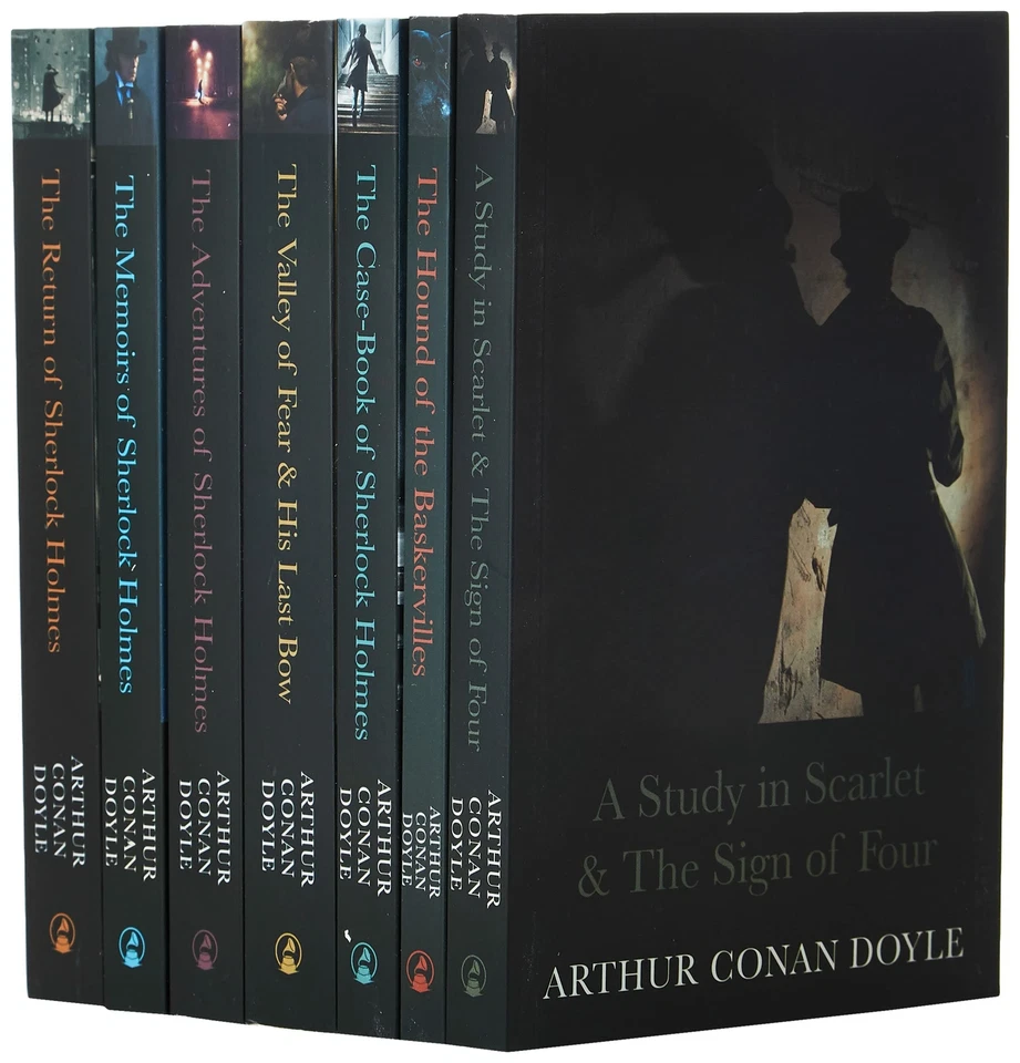 Sherlock Holmes Series Complete Collection 7 Books Set By Arthur Conan Doyle NEW Foto 3 de 4