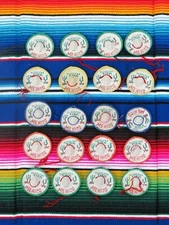 Mexican Fiesta Confetti Hat Decoration 20 pack Assorted Colors